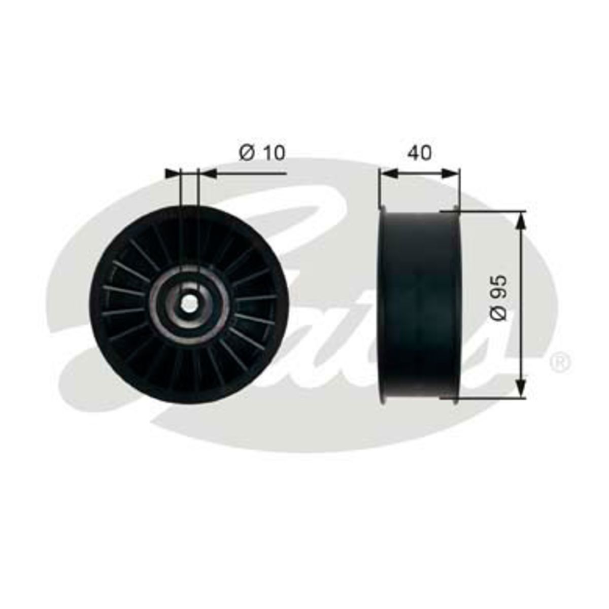 Image of Spanrol/geleiderpoelie, V-riem FleetRunner