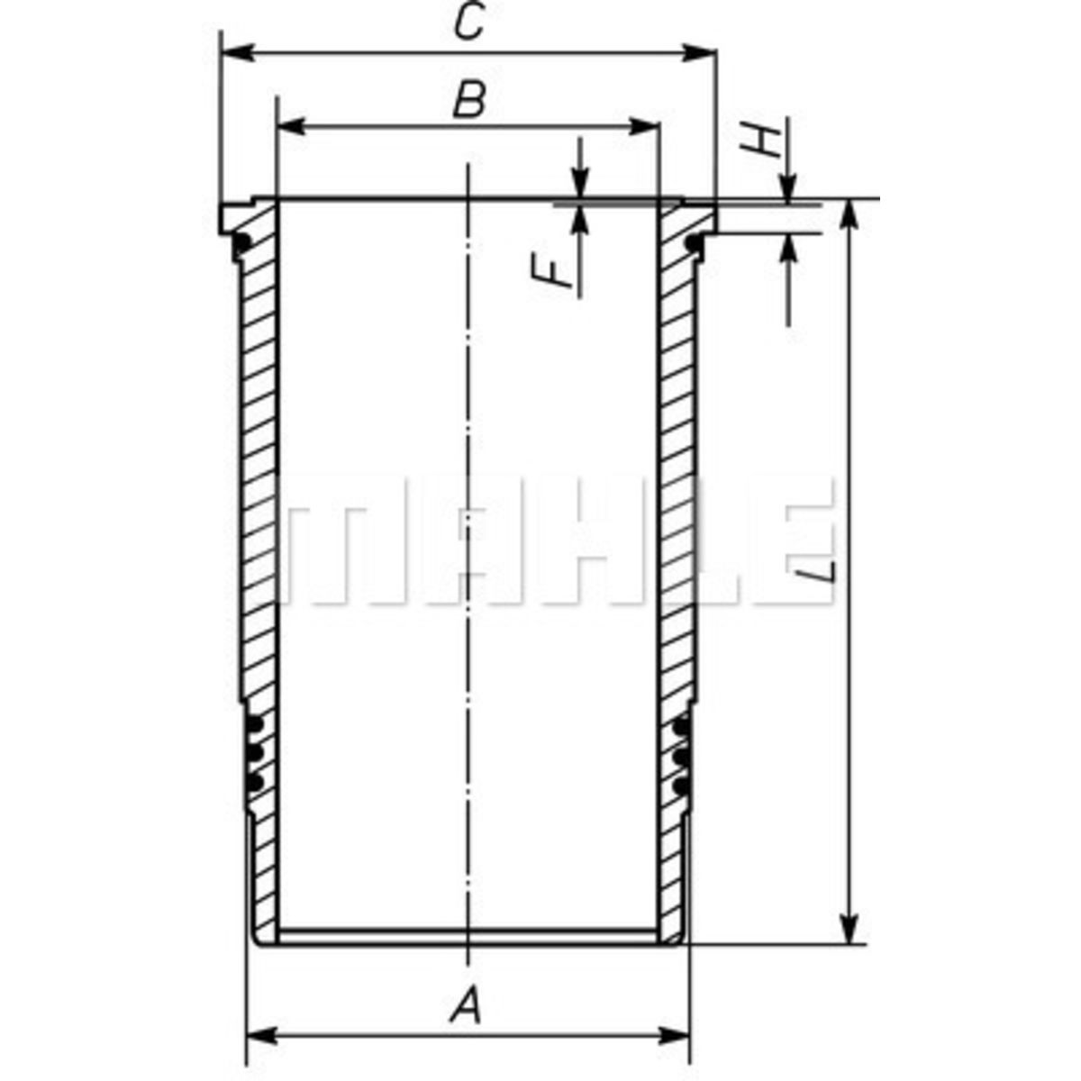 Image of Voering, cilinderkop  439 WN 03 01