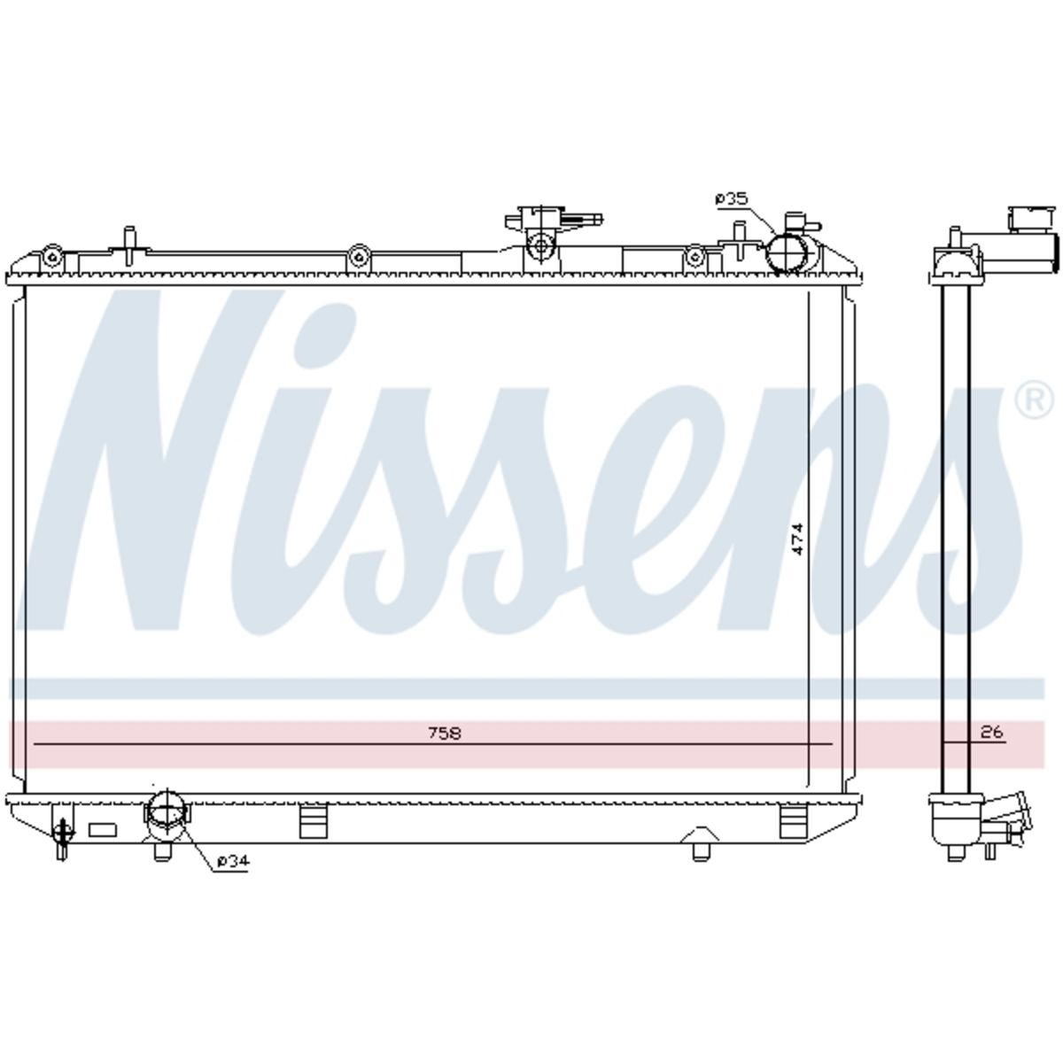 Nissens Radiator  646828