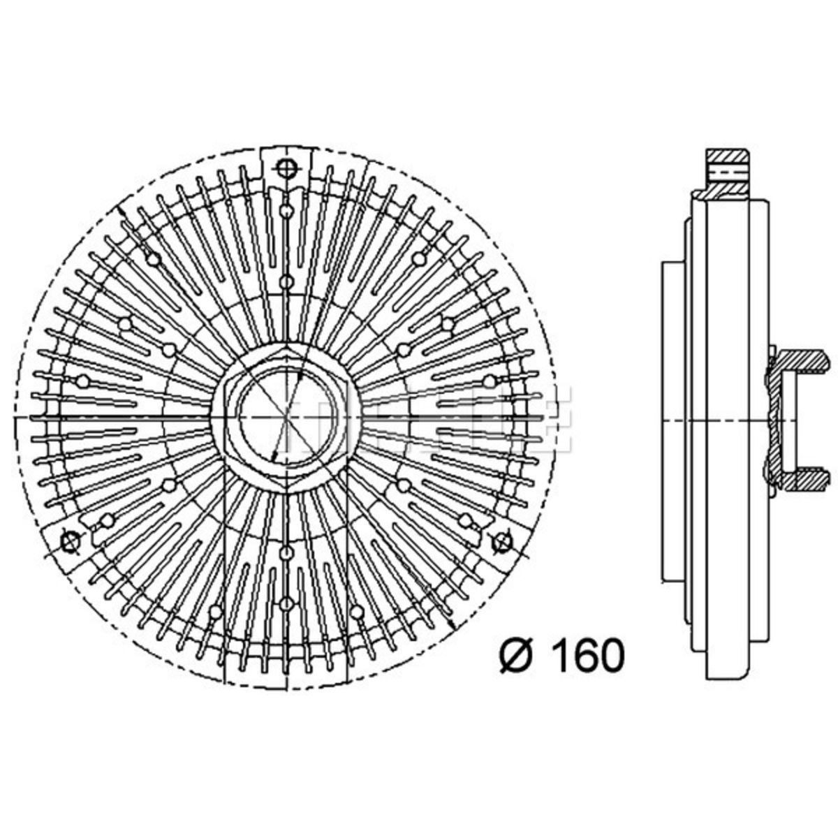 Image of Koppeling, koelventilator