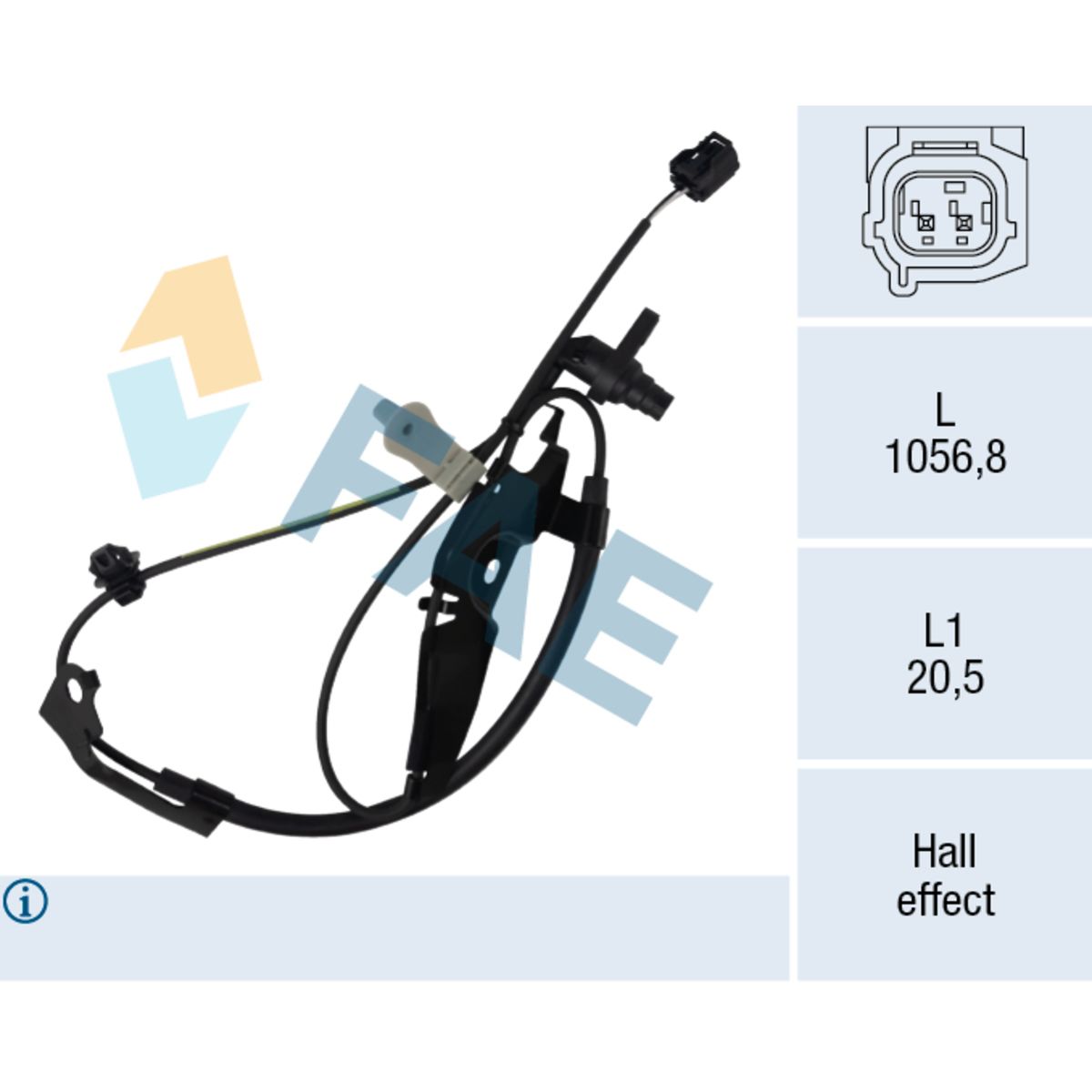 Sensor, Raddrehzahl FAE 78726