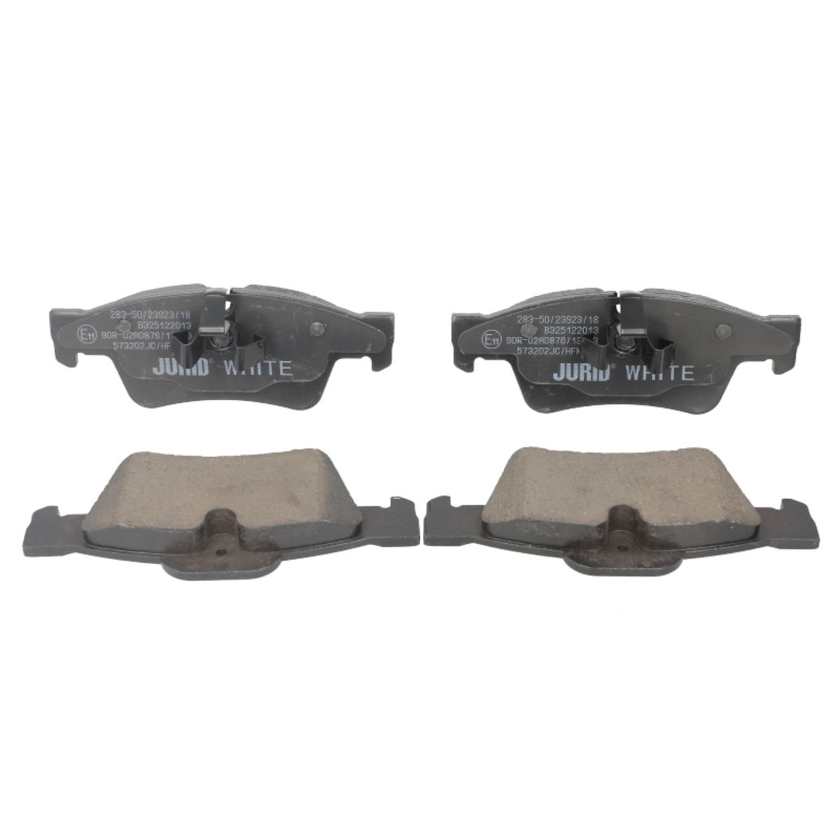 Bremsbelagsatz JURID WHITE 573202JC, Hinten, Keramik