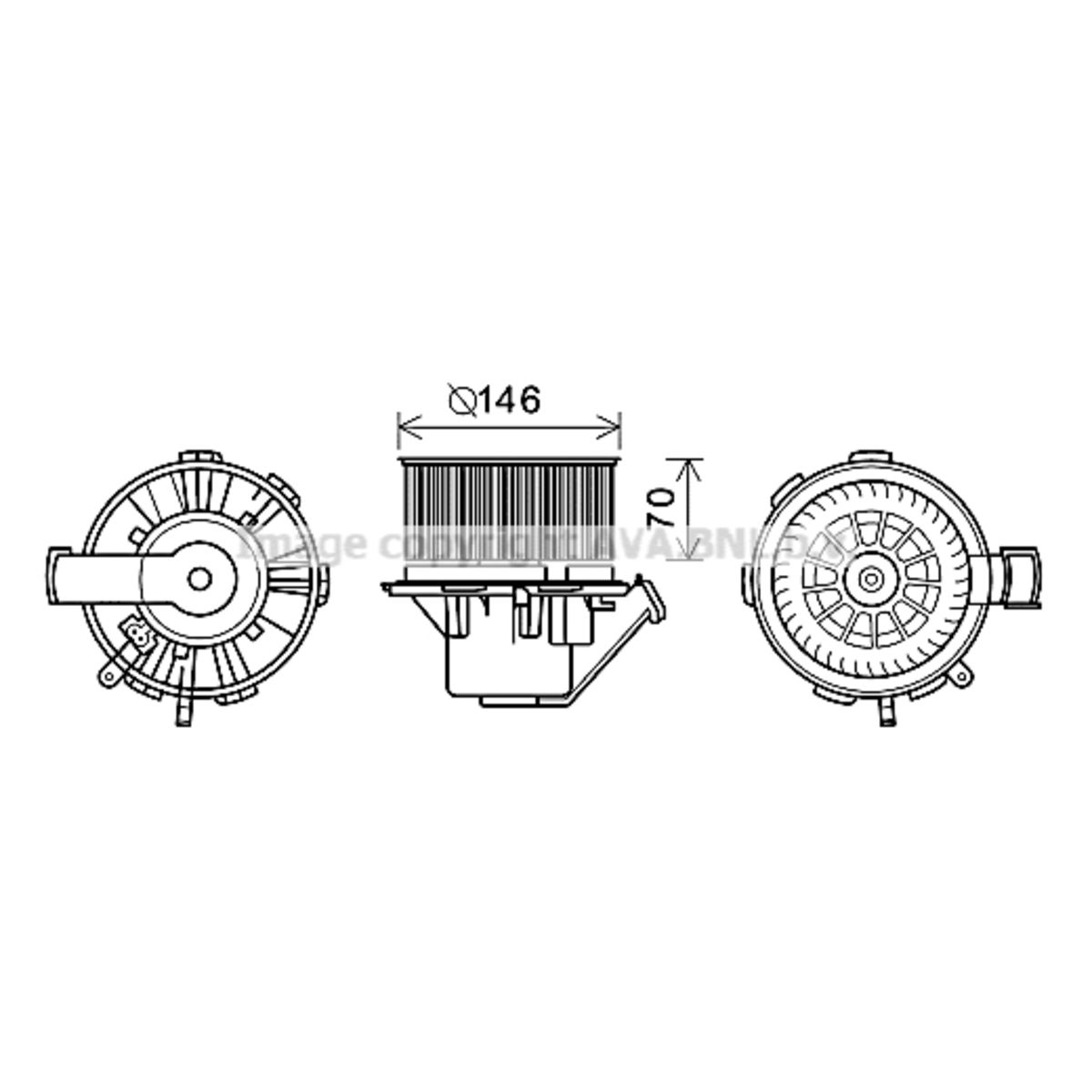 Image of Elektromotor, interieurventilator