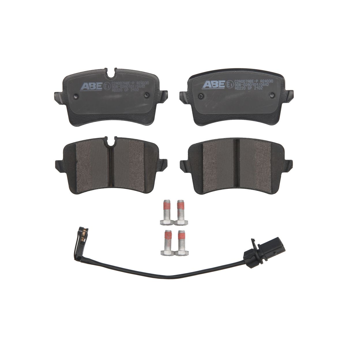 Set di pastiglie freno ABE C2A007ABE, posteriore