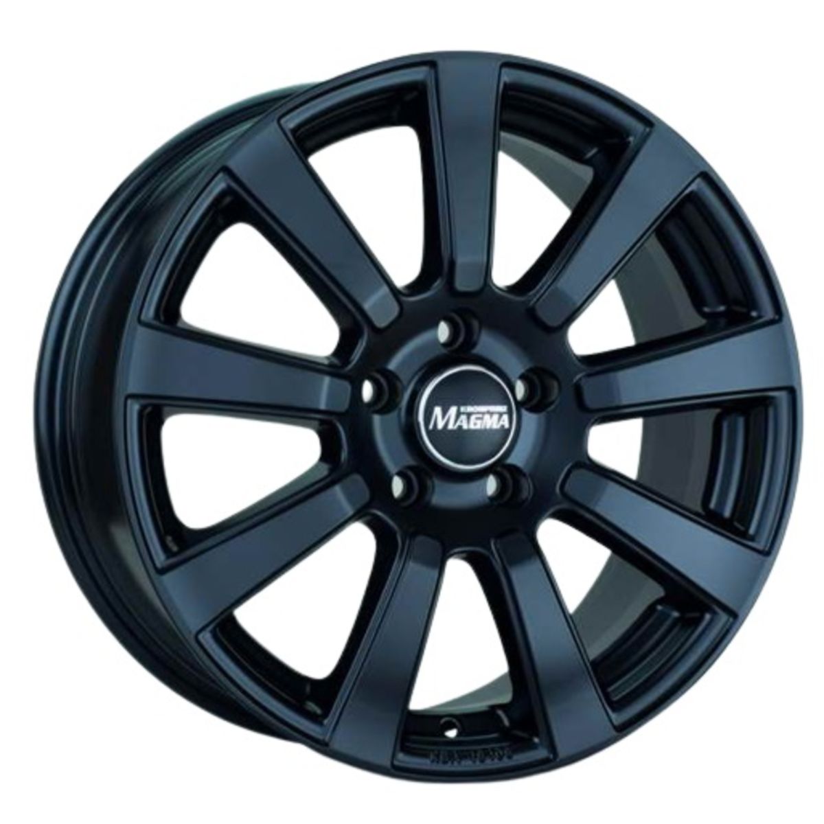 Alufelge 18 zoll MAGMA Interio 5x112 8J ET35, Farbe Schwarz Matt