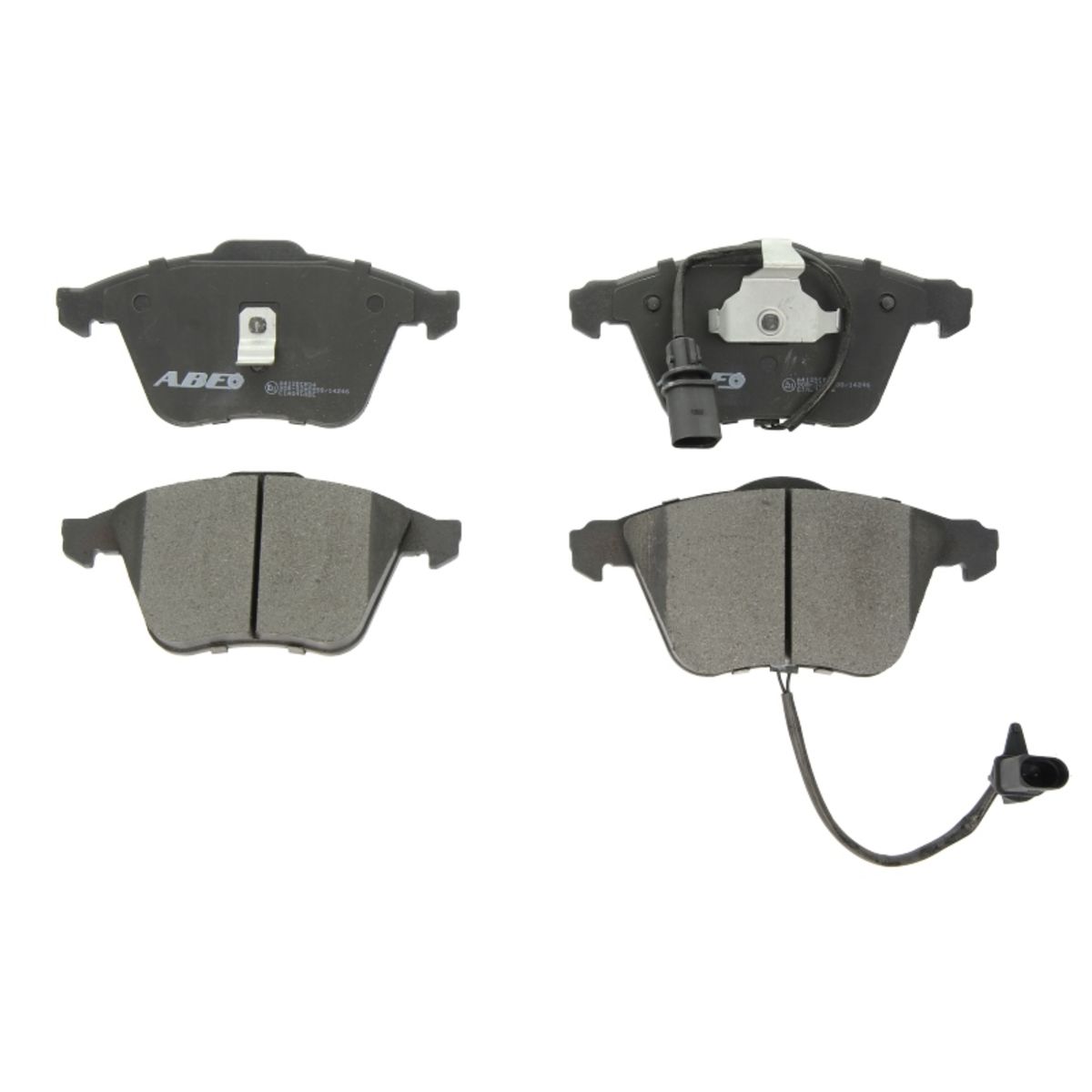 Set di pastiglie freno ABE C1A041ABE, anteriore