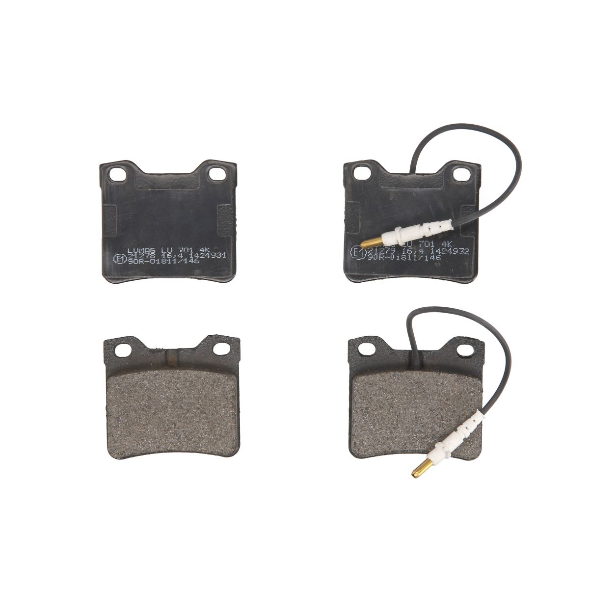 Bremsbelagsatz, Scheibenbremse BRECK 21278 00 701 10