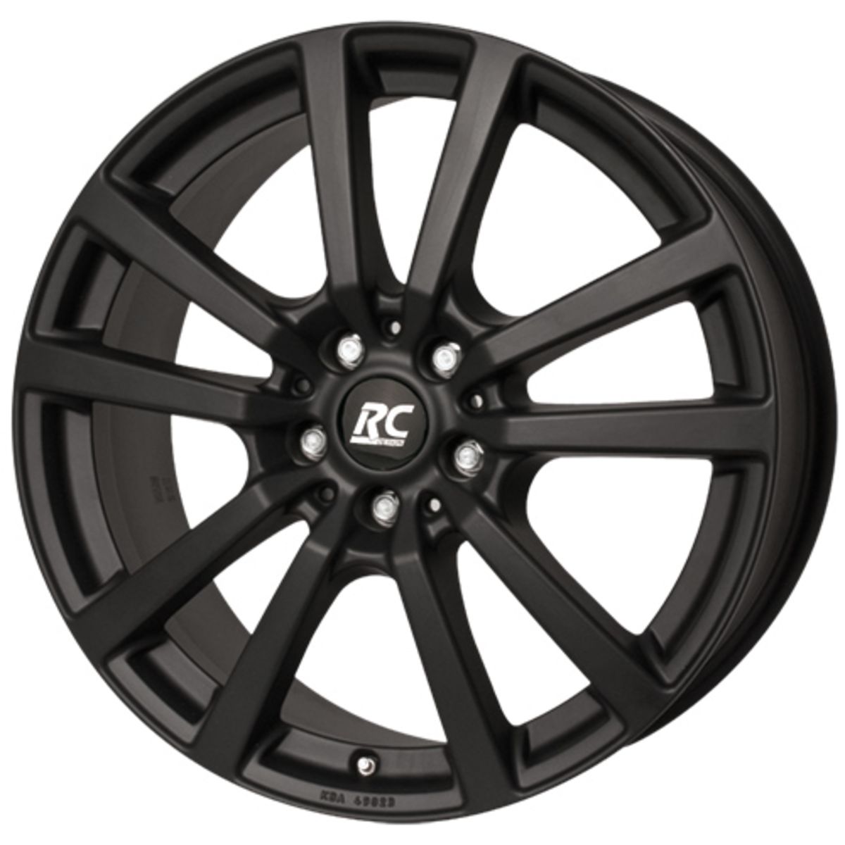 Image of Aluminium velg 17 inch  RC25 5x130 7,5J ET50, Kleur Zwart Matt