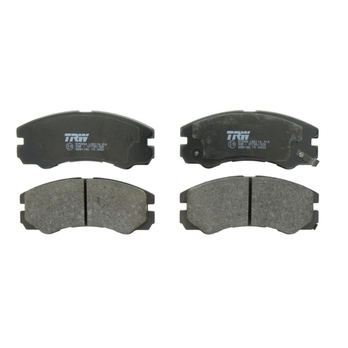 Trw Set Di Pastiglie Freno Gdb1186, Anteriore