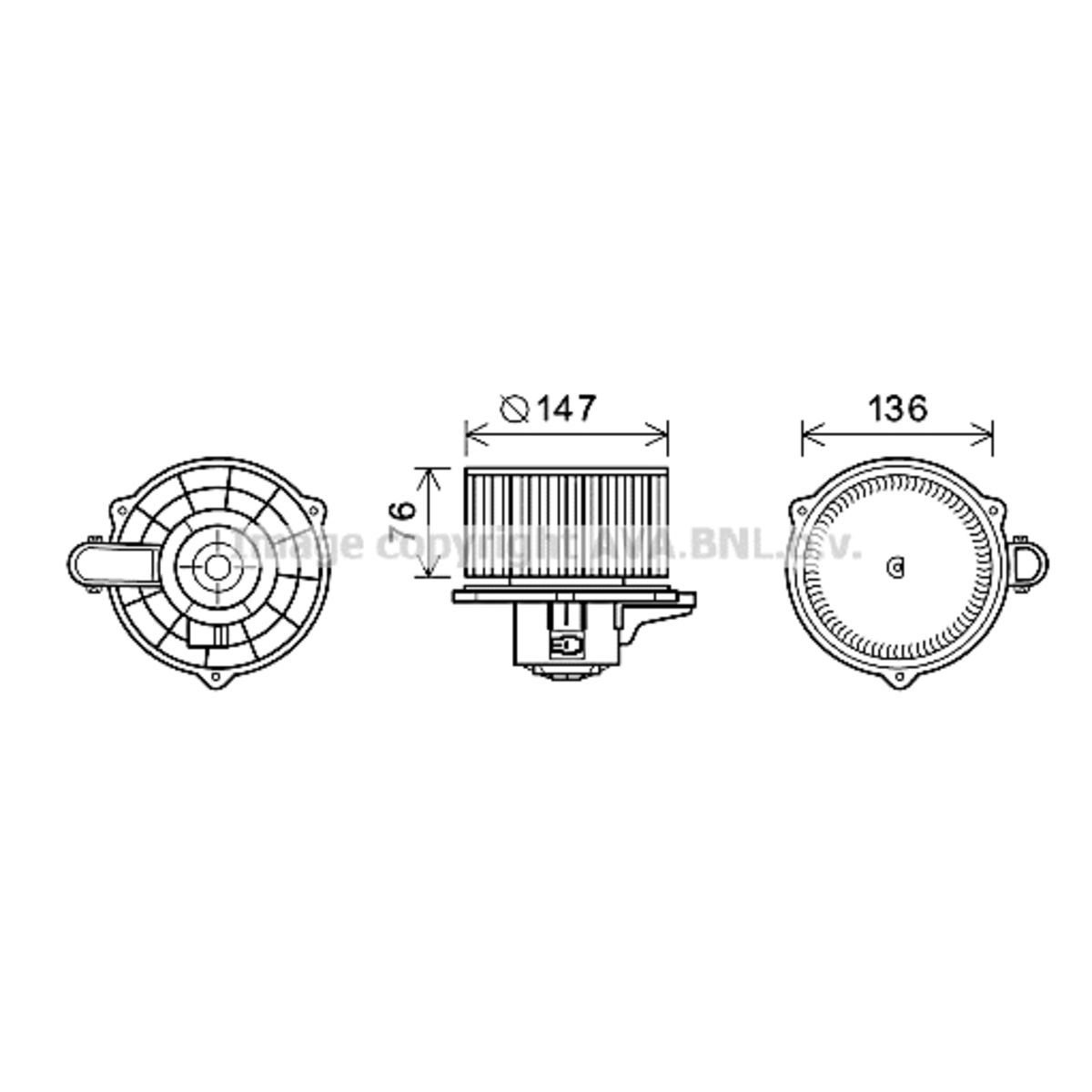 Image of Elektromotor, interieurventilator