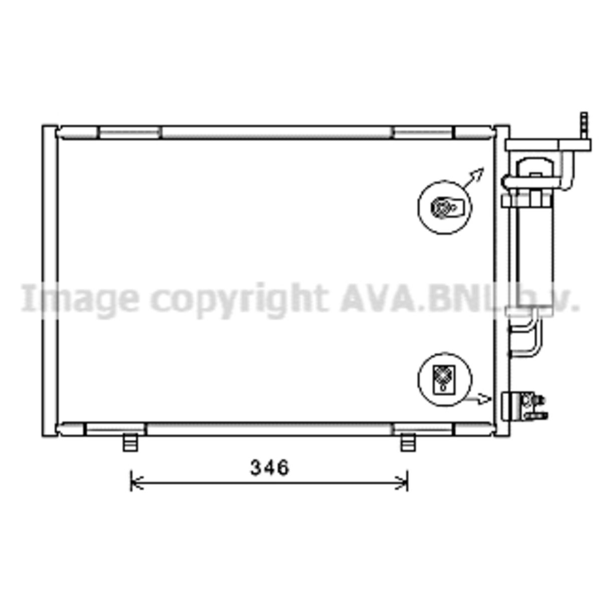 Image of Condensator, airconditioning   AVA