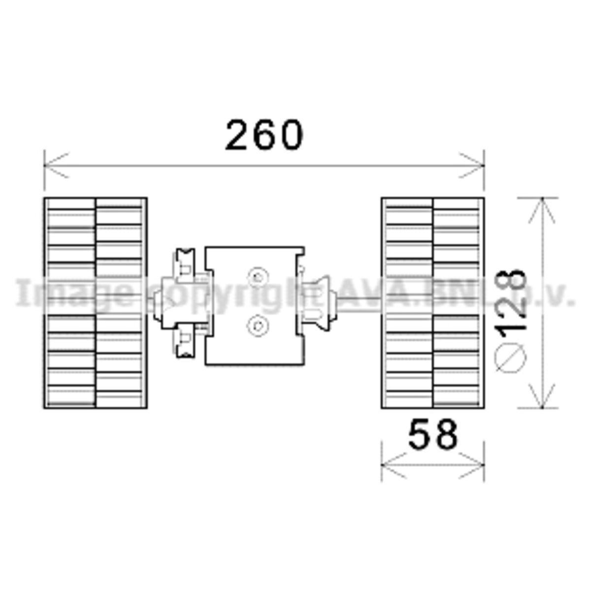 Image of Elektromotor, interieurventilator