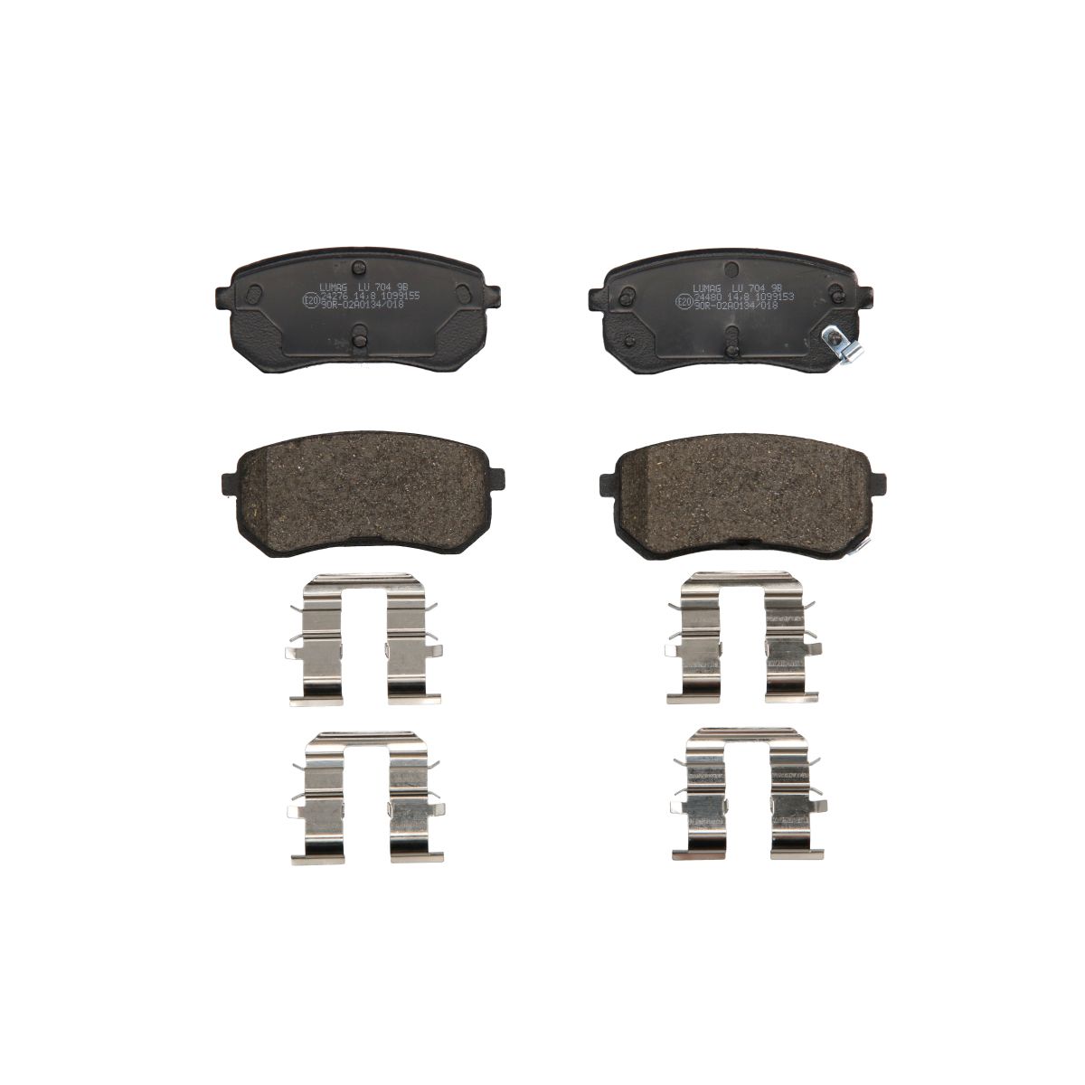 Bremsbelagsatz, Scheibenbremse BRECK 24276 00 704 10