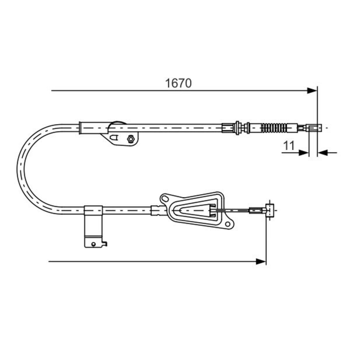 Image of Kabel, parkeerrem  , Rechts