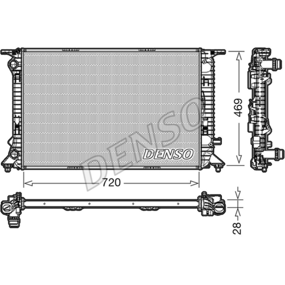 Radiator, motorkoeling