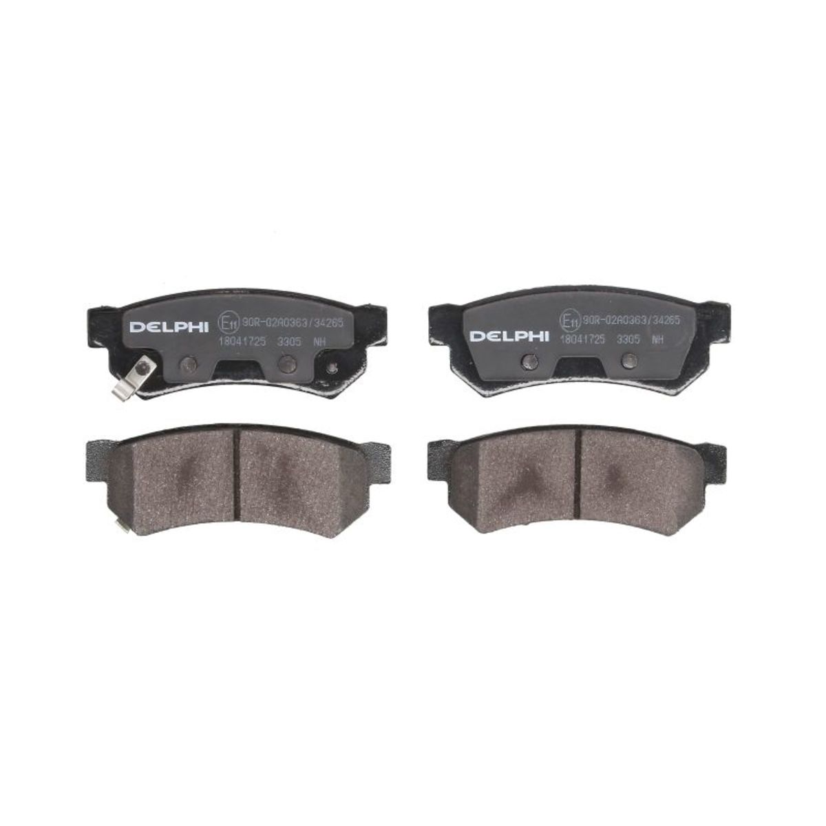 Delphi Bremsbelagsatz Lp3305, Hinten