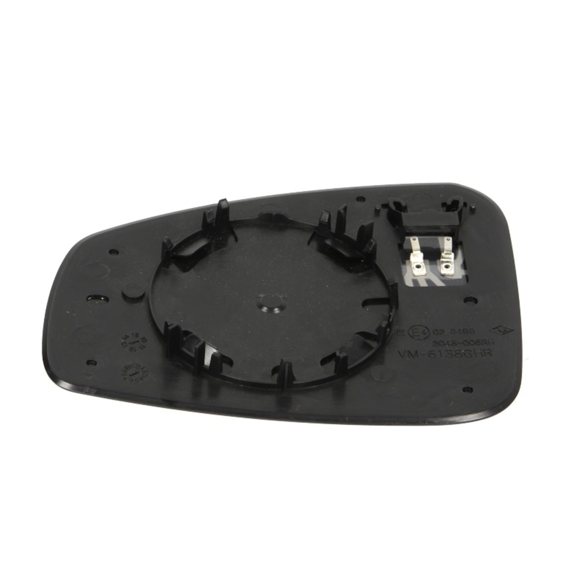 Vetro specchio Dx convesso 328-0147-1 TYC per RENAULT MEGANE III Coupé - Immagine 4