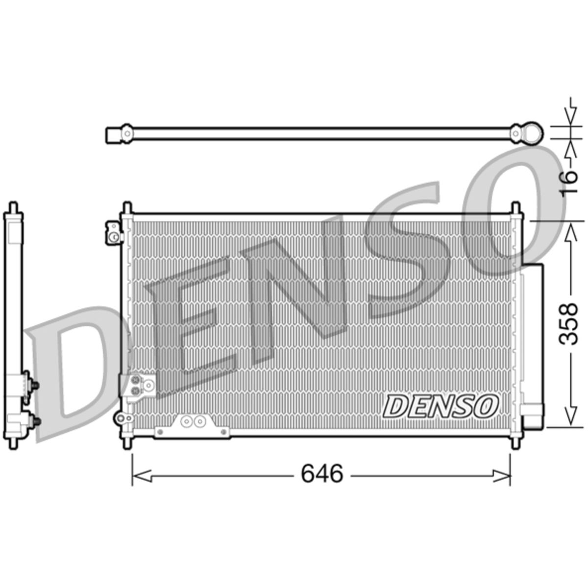 Kondensator, Klimaanlage DENSO DCN40009
