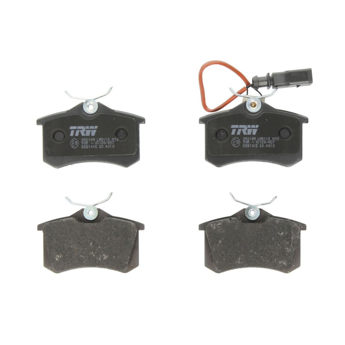 Bremsbelagsatz TRW GDB1415, Hinten