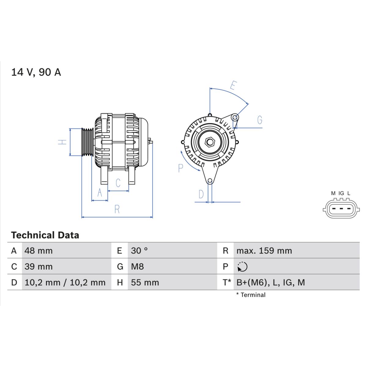 Bosch Alternateur 0 986 049 211