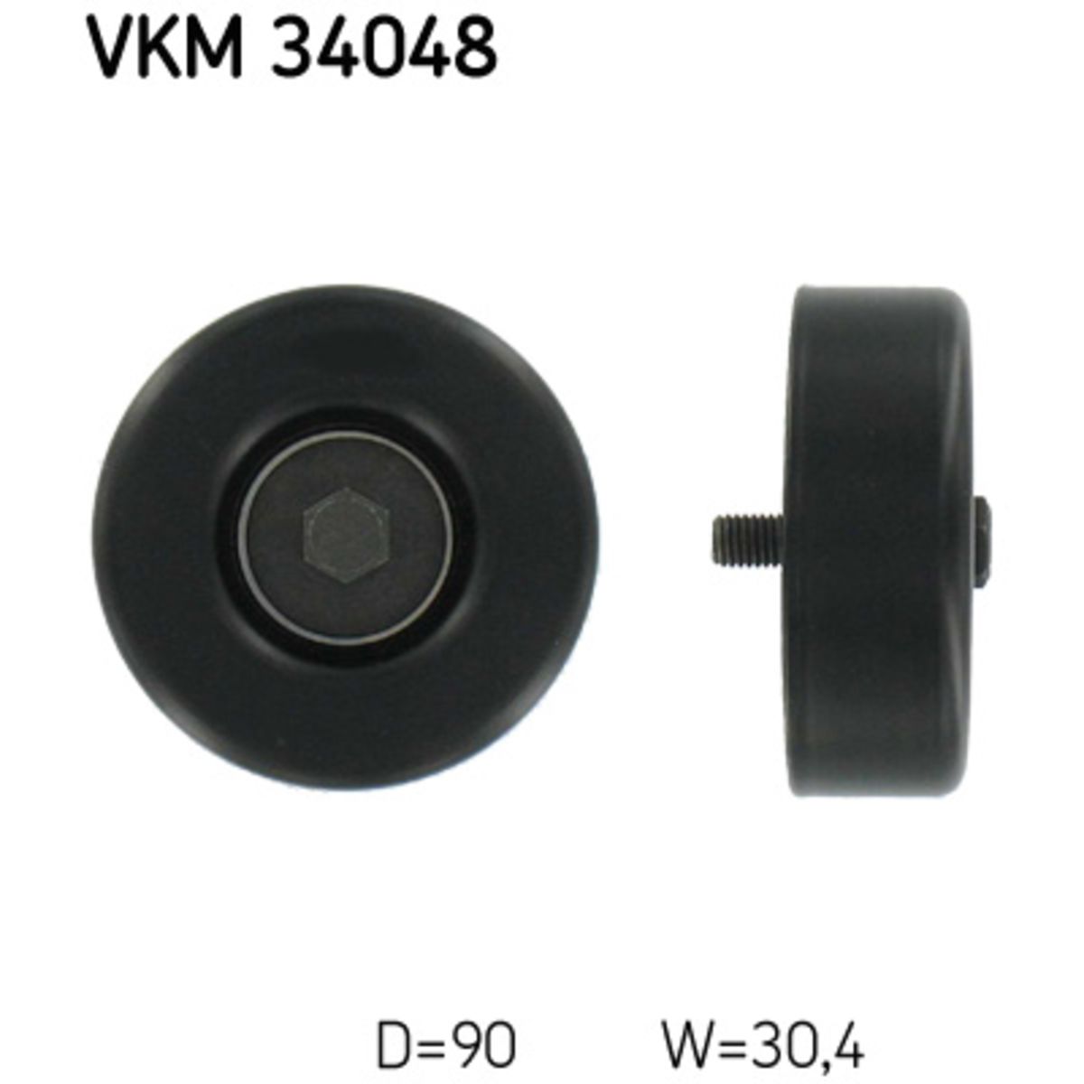 Image of Rondsel/geleiderpoelie, V-riem