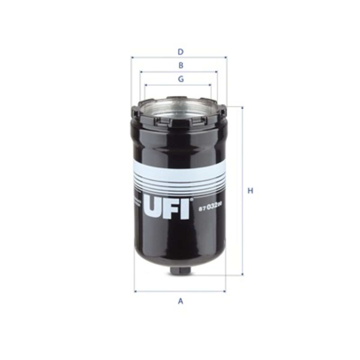 Filter, Arbeitshydraulik UFI 87.032.00