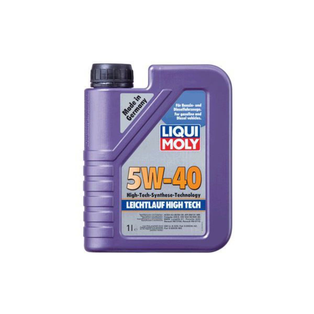 Olej silnikowy syntetyczny LIQUI MOLY Leichtlauf High Tech 5W-40, 1 ...