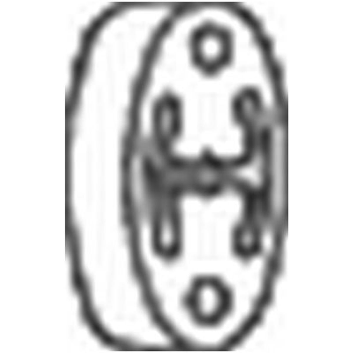 Image of Rubberstrip, uitlaatsysteem  255-212