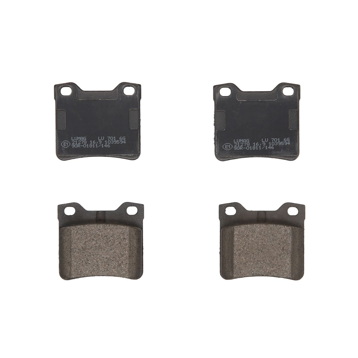 Bremsbelagsatz, Scheibenbremse BRECK 21278 10 701 00