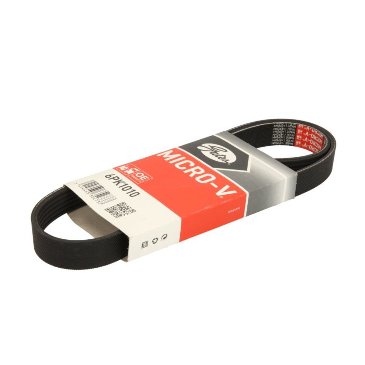 Nero Cinghia Poly-V Gates 6Pk1010