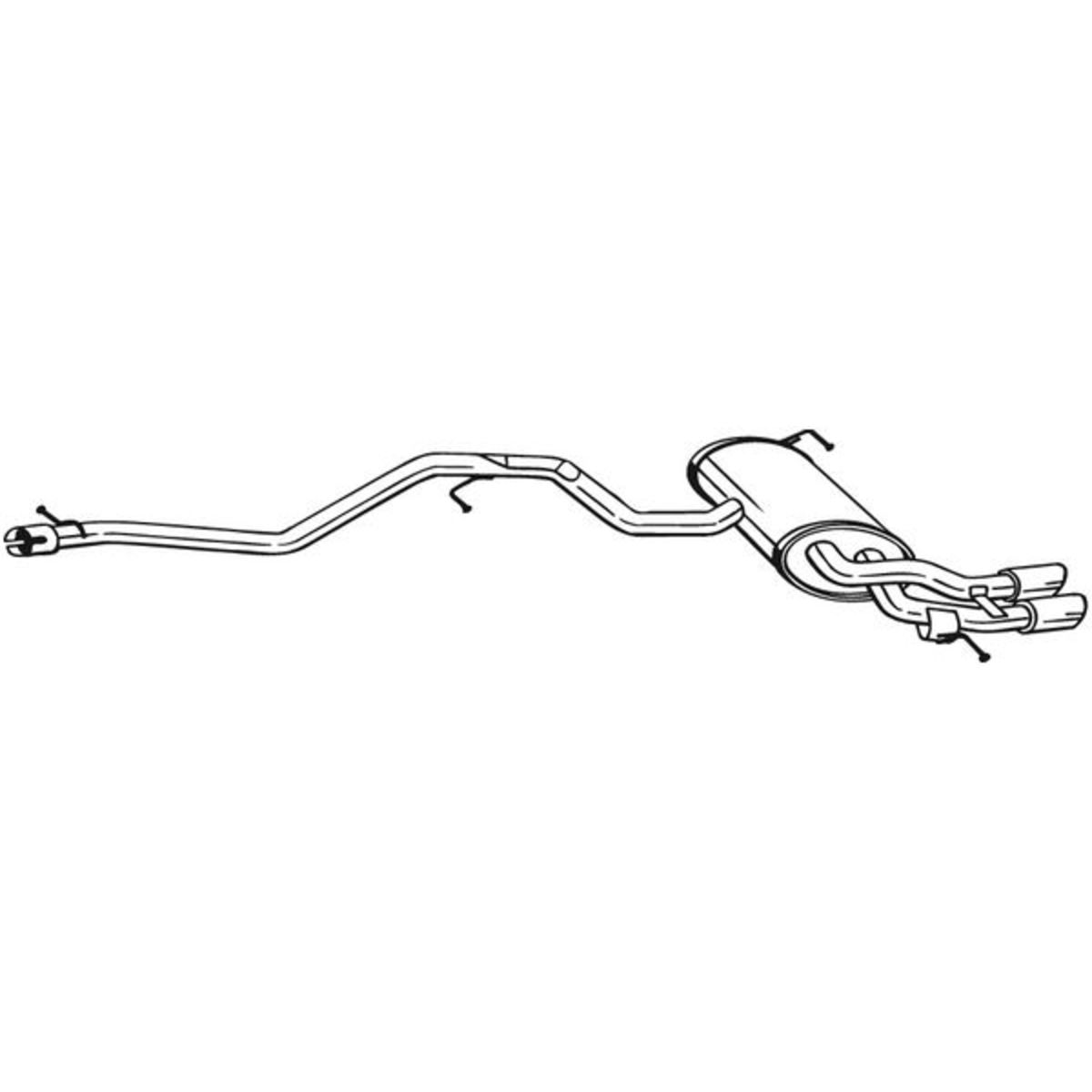Silenziatore terminale 286-363 BOSAL per VW TIGUAN TIGUAN VAN - Immagine 5