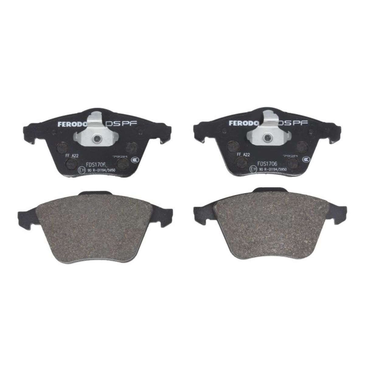 Jeu de plaquettes de frein FERODO Performance FDS1706, avant