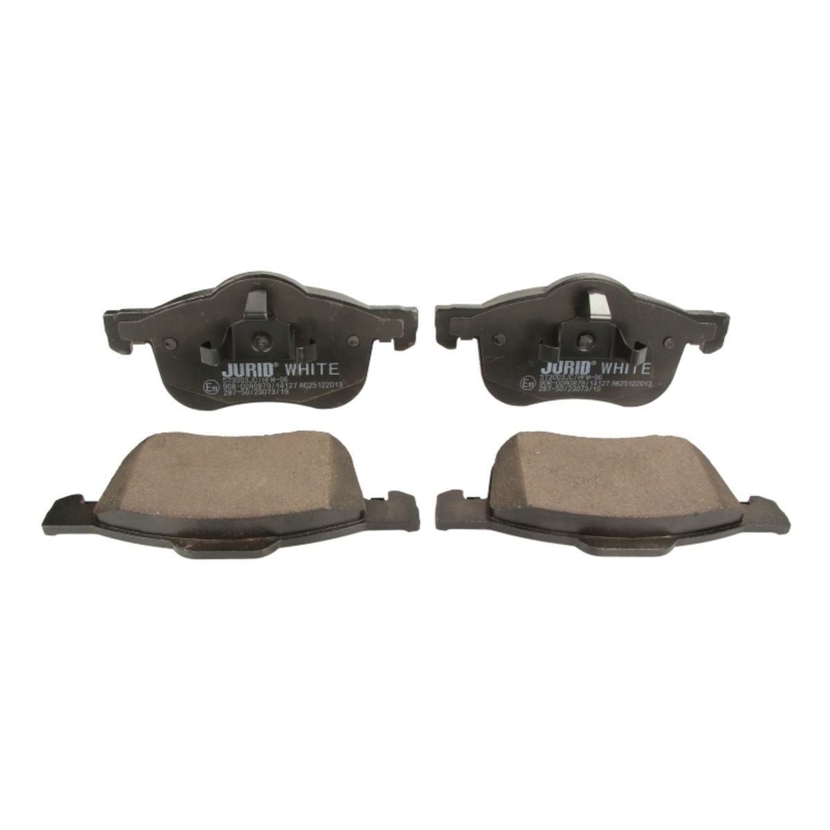 Bremsbelagsatz JURID WHITE 573003JC, Vorne, Keramik