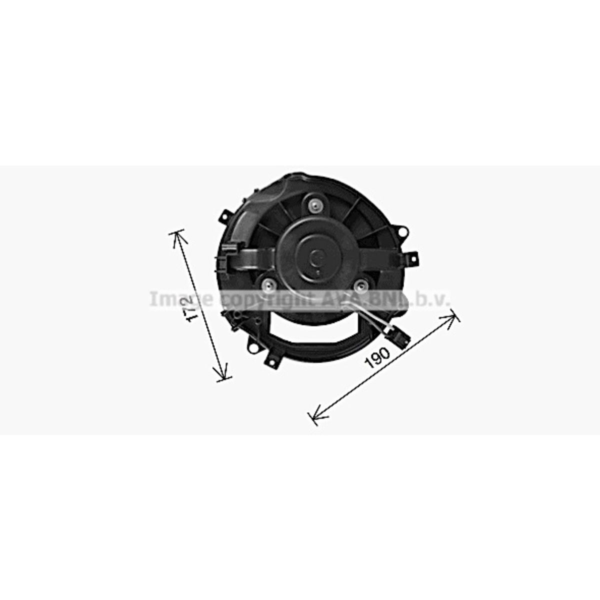 Motore elettrico, ventola interna AVA COOLING AI8445