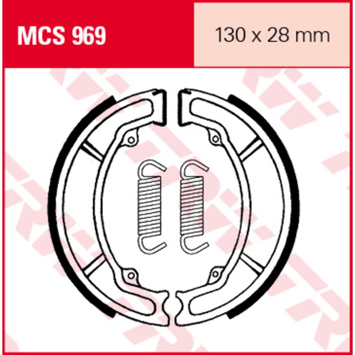 Trw Set Di Ganasce Freno Mcs969