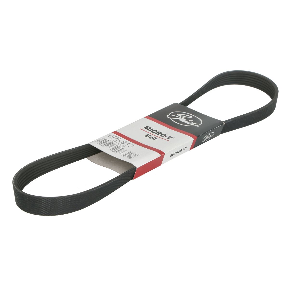 Noir Courroie Trapézoïdale À Nervures Gates 6Pk913