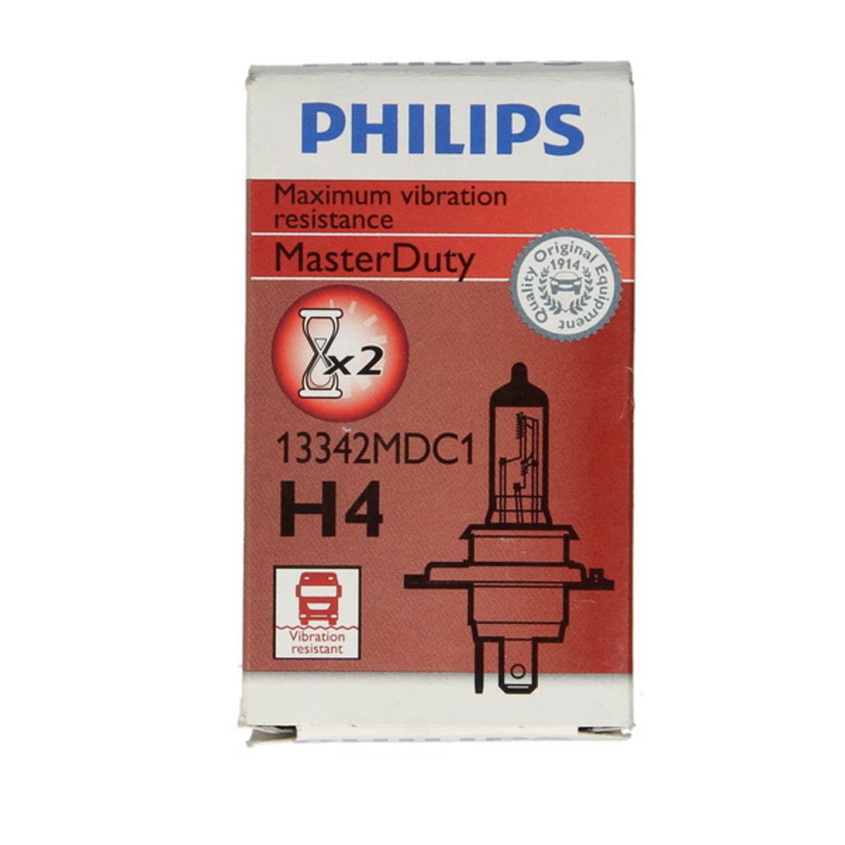 Ampoule halogène PHILIPS H4 Master Duty 24V, 75/70W