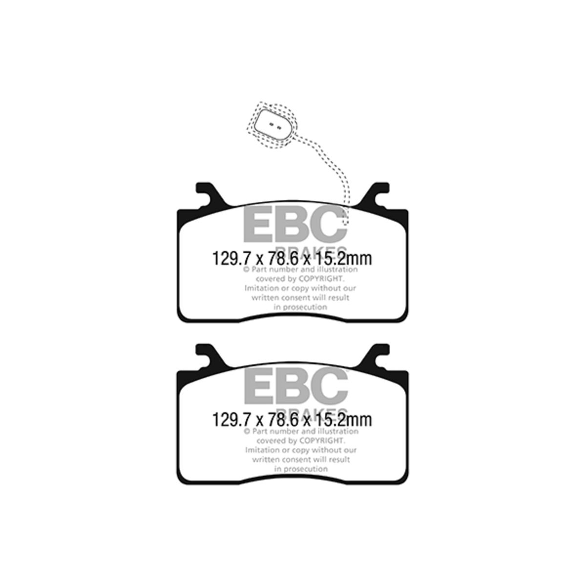 Ebc Brakes Bremsbelagsatz Yellow Stuff Dp42325r, Vorne