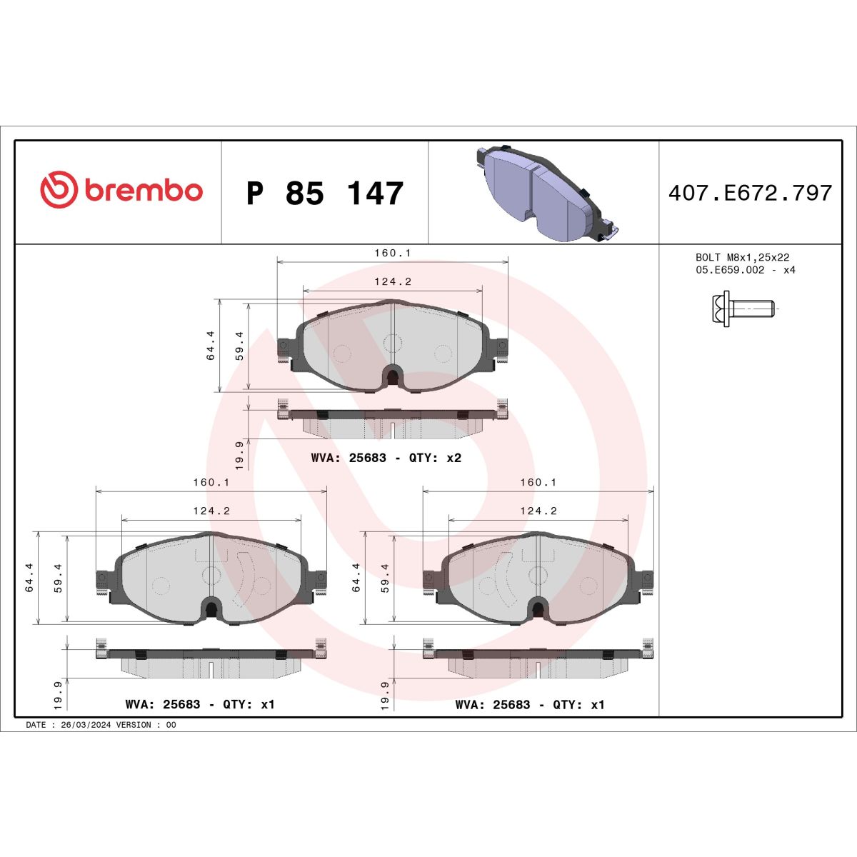 Image of Remblokset  , voor
