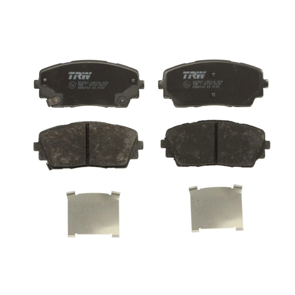 Trw Set Di Pastiglie Freno Gdb2160, Anteriore