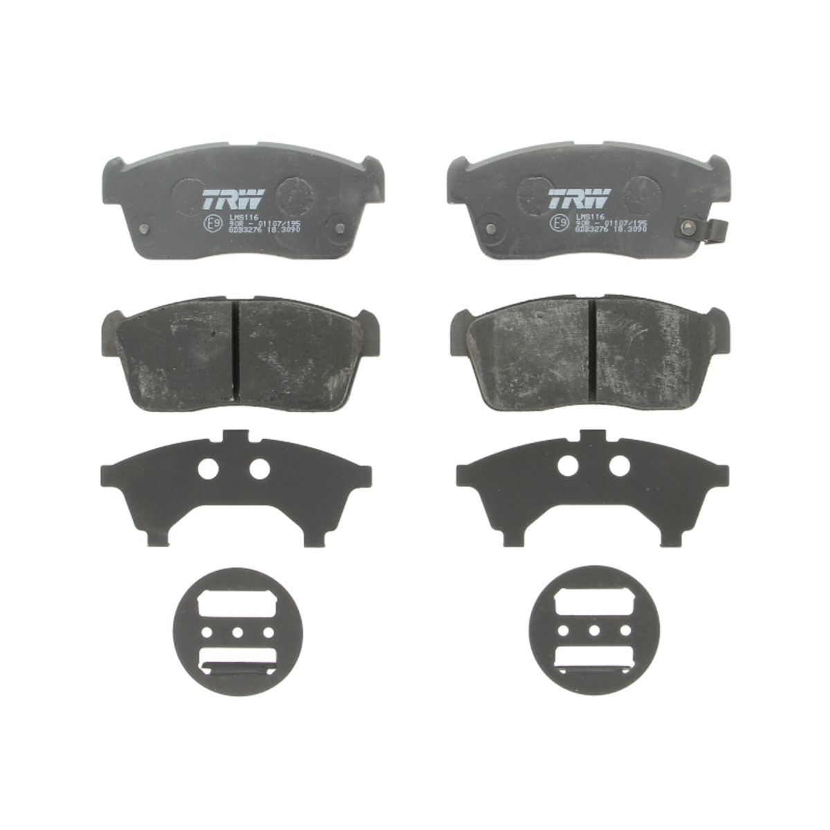 Trw Set Di Pastiglie Freno Gdb3276, Anteriore