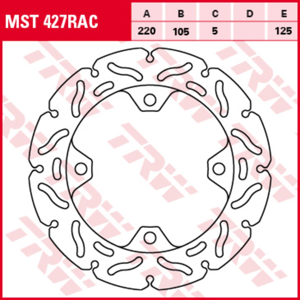 Disco freno TRW MST427RAC, 1 Pezzo