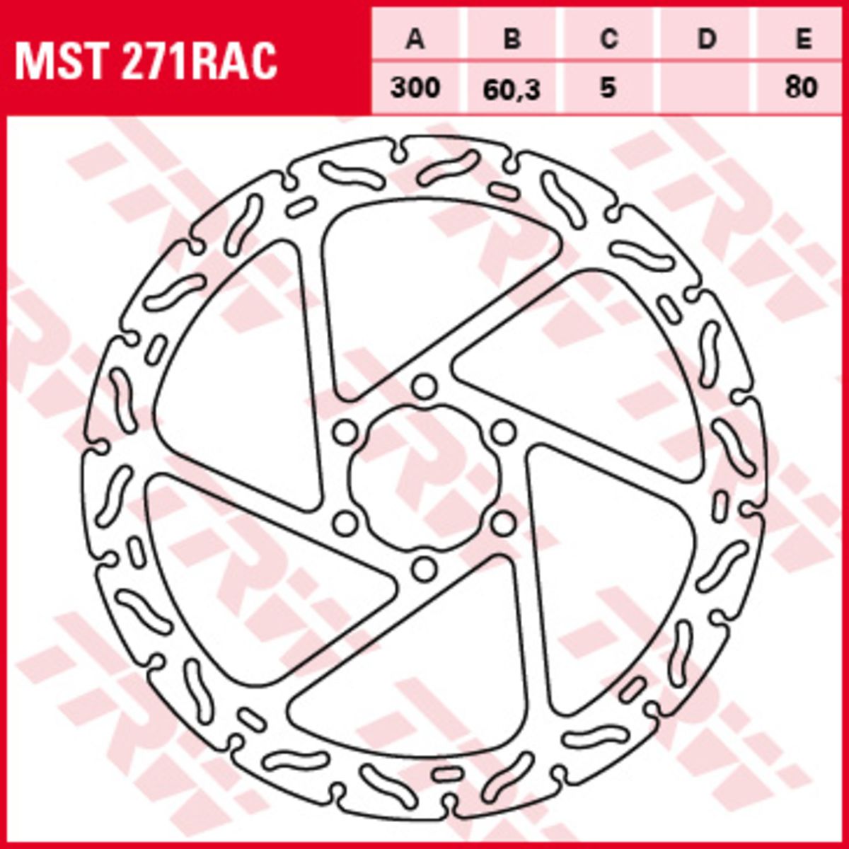 Bremsscheibe TRW MST271RAC, 1 Stück