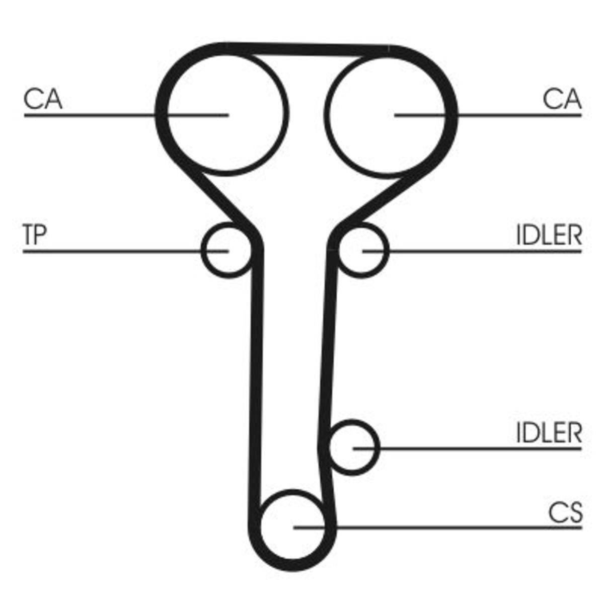 Image of Waterpomp+distributieriem set CONTINENTAL