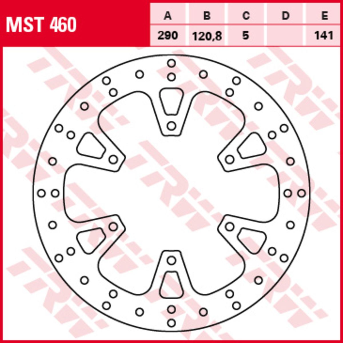 Bremsscheibe TRW MST460, 1 Stück