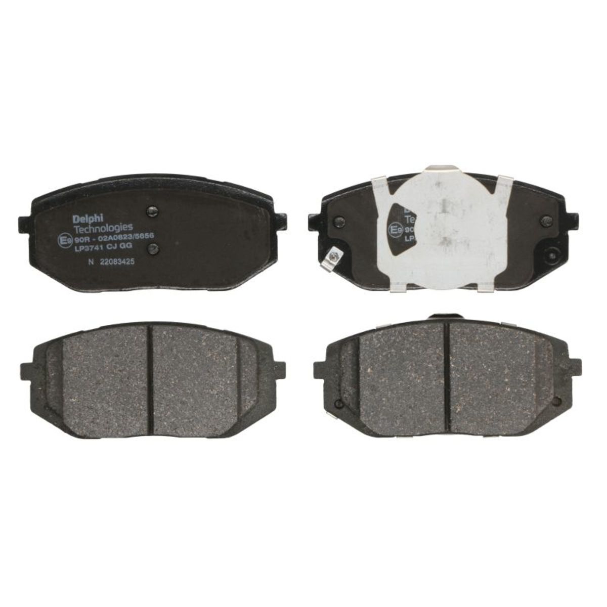 Bremsbelagsatz DELPHI LP3741, Vorne