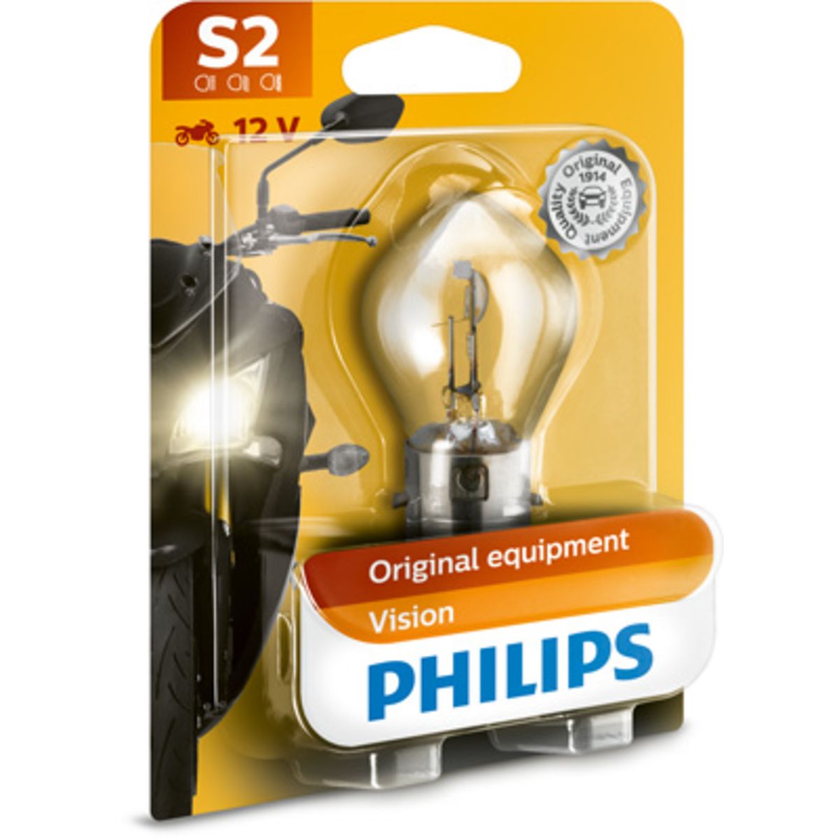 Glühlampe Halogen PHILIPS S2 CityVision Moto 12V, 35W | motointegrator
