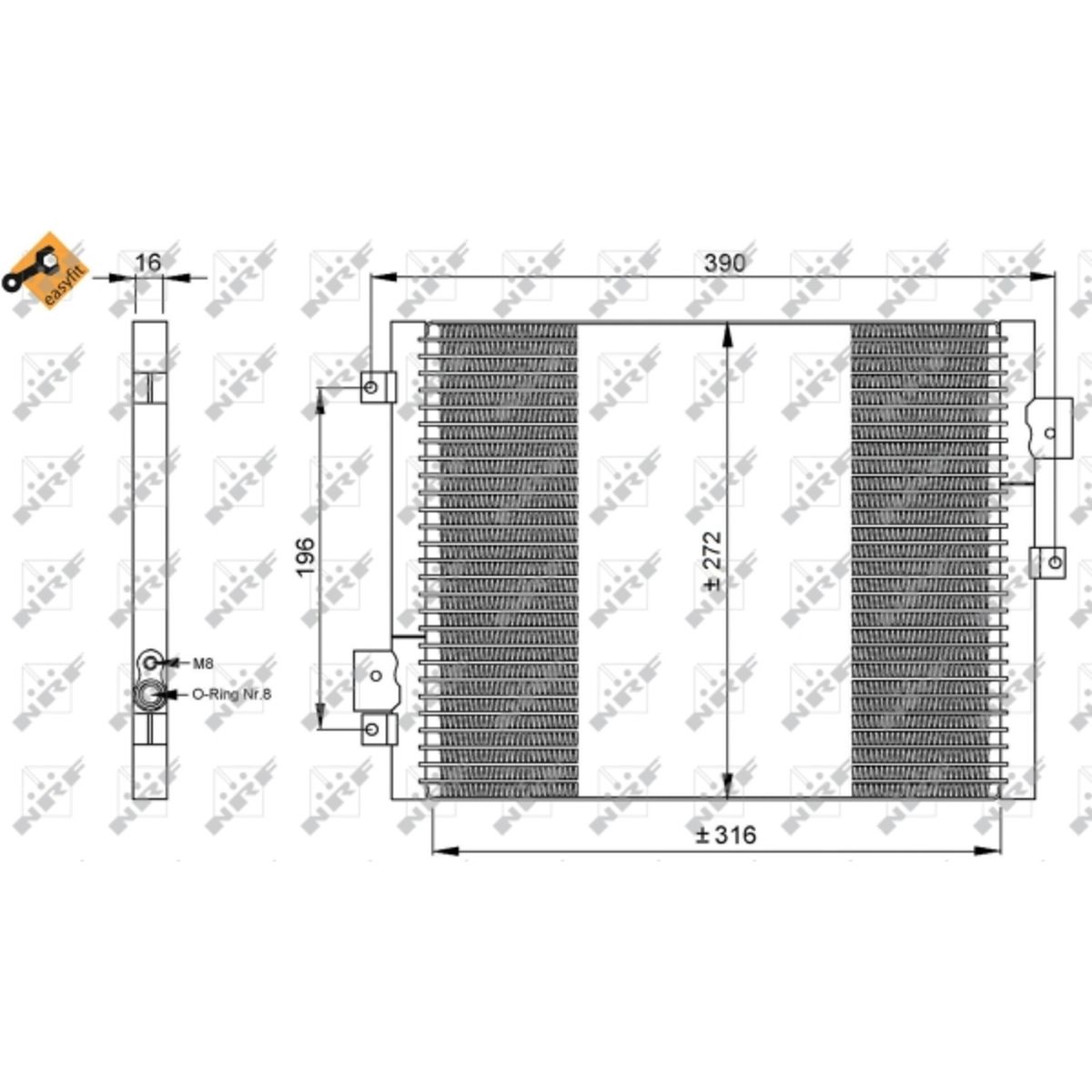 Nrf Condensator, Airconditioning 35795