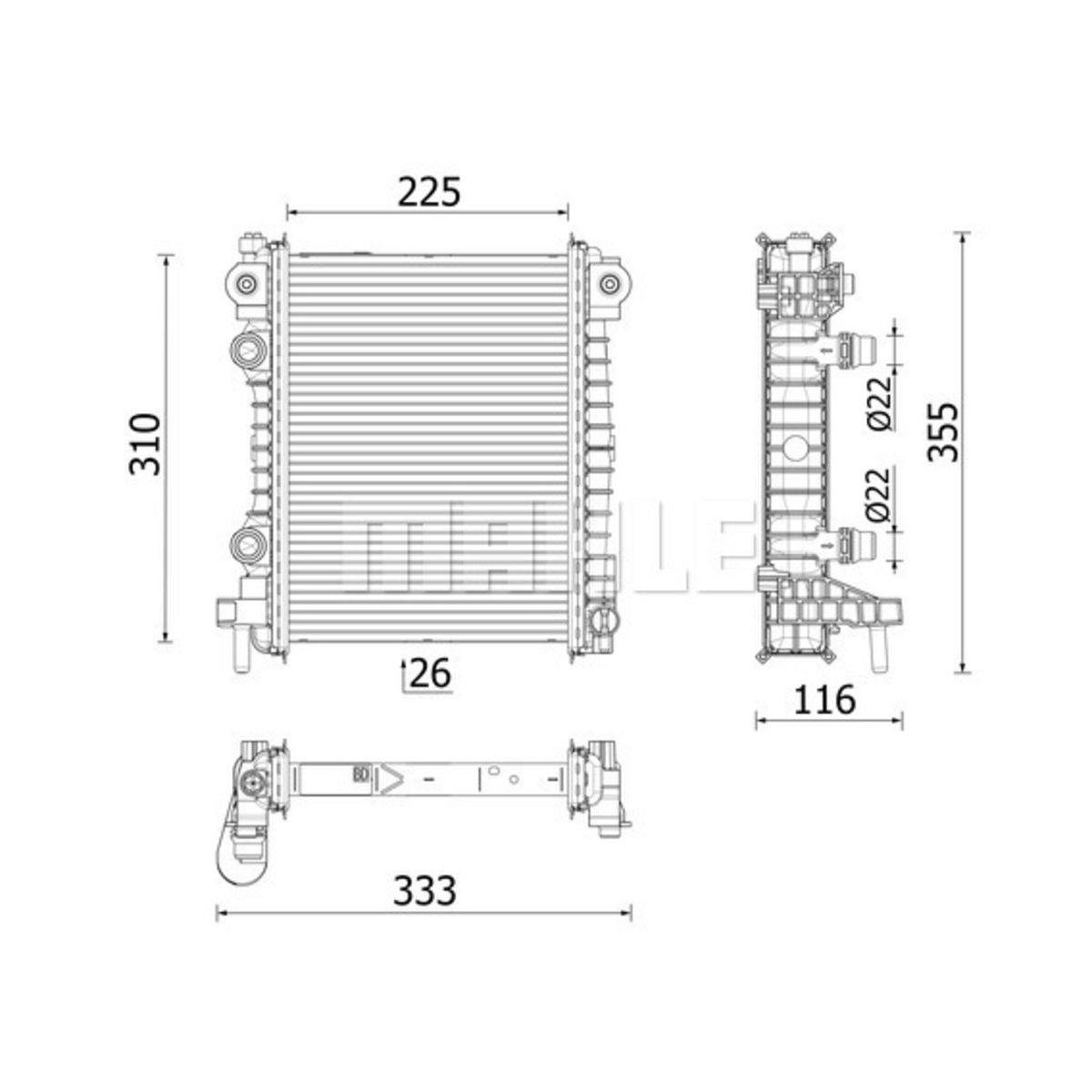 Image of Radiator, motorkoeling