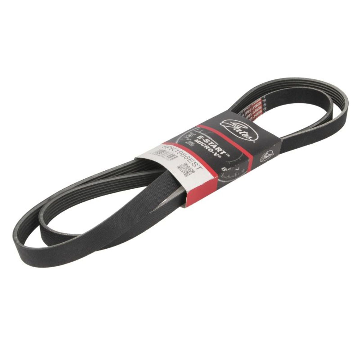 Nero Cinghia Poly-V Gates 6Pk1986est